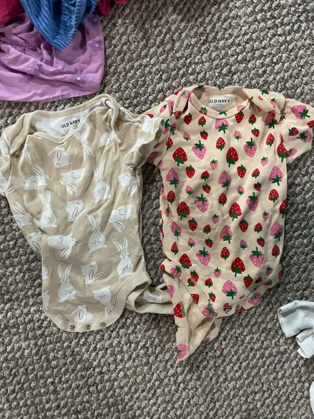 12-18M short sleeve onesies